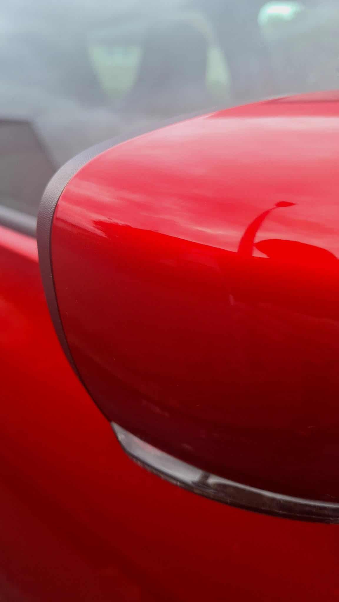 Paint after scratch repair and correction